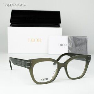 Dior Women Eyeglasses Green Demo Geometric DIORSIGNATUREO CD50054I 098 B2I NEW